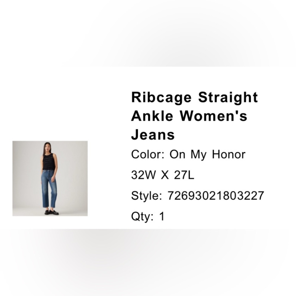 Levi’s Ribcage Straight Jean sz. 32 - Picture 6 of 7